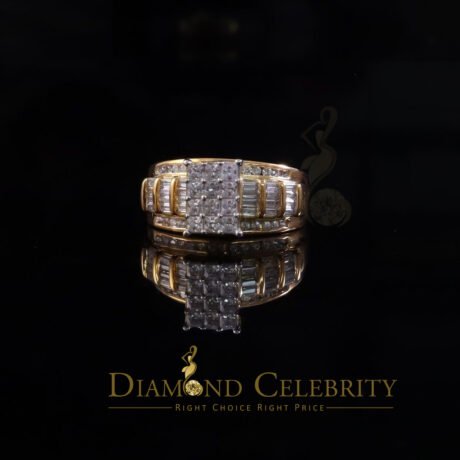 Diamond Celebrity's 925 Yellow Sterling Silver Cubic Zirconia 2.80ct CinderellaWomens Ring Size 7